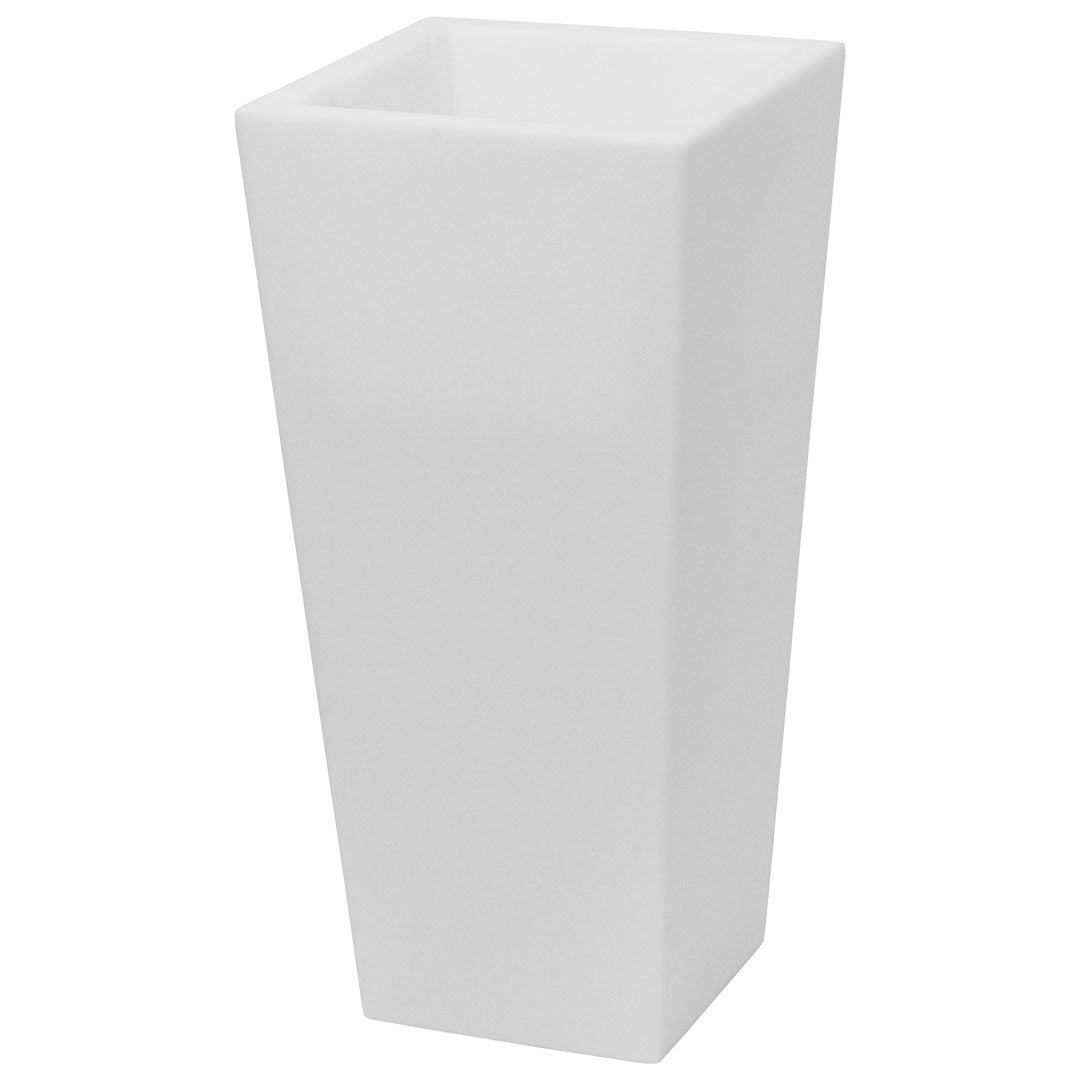 Vaso Luminoso da Giardino a LED 38x38x80 cm in Resina 5W Cedar Bianco Neutro