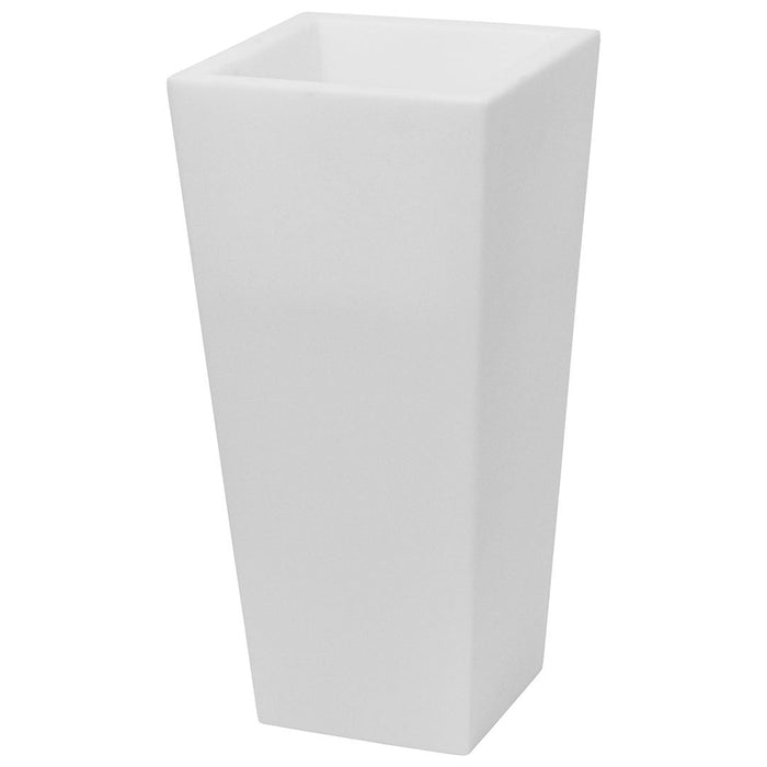 Vaso Luminoso da Giardino a LED 38x38x80 cm in Resina 5W Cedar Bianco Neutro