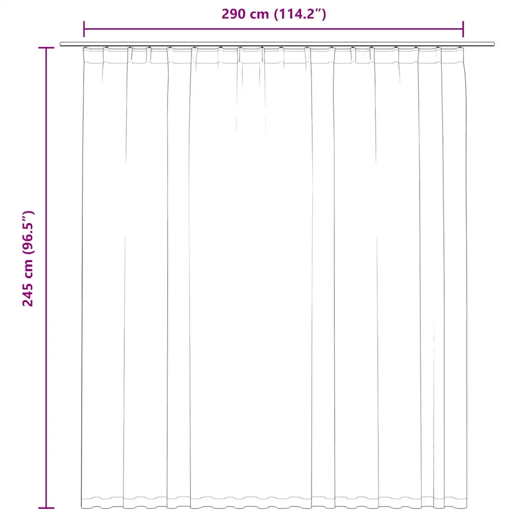 Tenda Oscurante con Ganci Blu 290x245 cm 134457