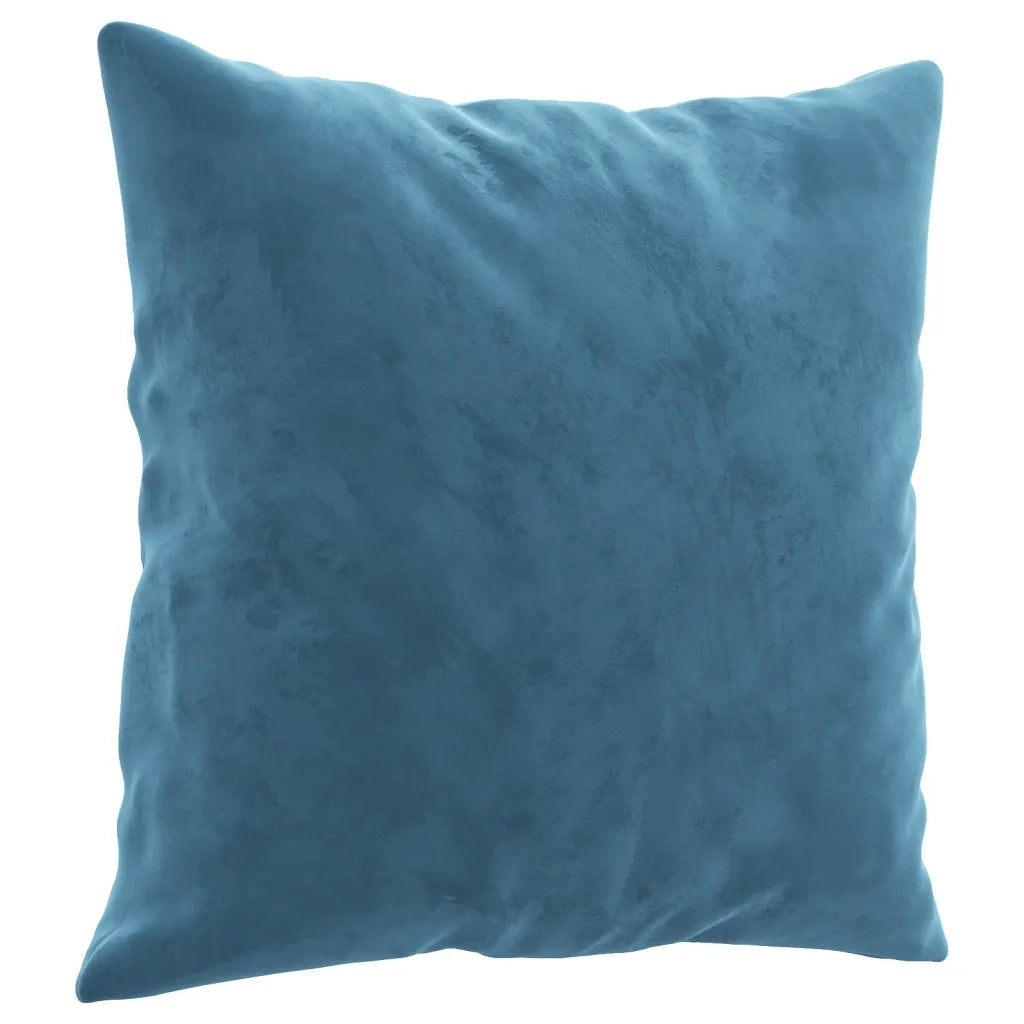 Set di Divani 4 pz con Cuscini Blu in Velluto
