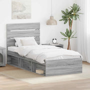 Struttura del letto Grigio Sonoma 90 x 200 cm Pino massello 3411789