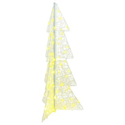 Albero di Natale | Decorazioni natalizie con 100 LED Bianco caldo 120 cm Acrilico