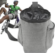 Tas di allenamento per cani - Tas per snack di cani - Sacca di arrampicata per cani - Sacca con cinturino regolabile e tasca zip, sacchetto di stoccaggio, sacca con chiusura a cordino per adulti - grigio