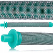 Filtro a Rete 50 Mesh con Flangia Verde – Rosfix | 100 mm x 10,8 mm | Per Vernici a Base di Lattice ed Emulsioni