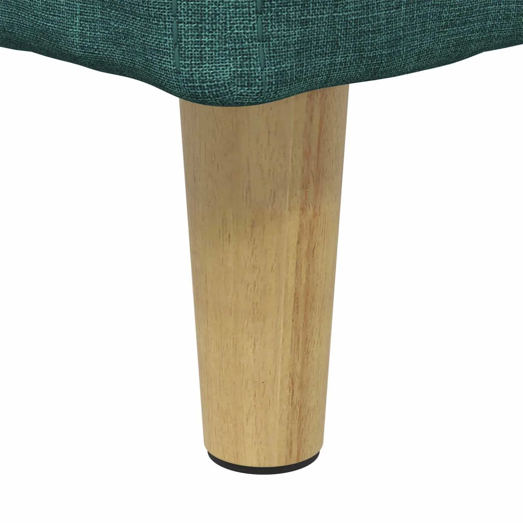 Pouf contenitore Verde Scuro 80 x 80 x 45 cm Tessuto 876836