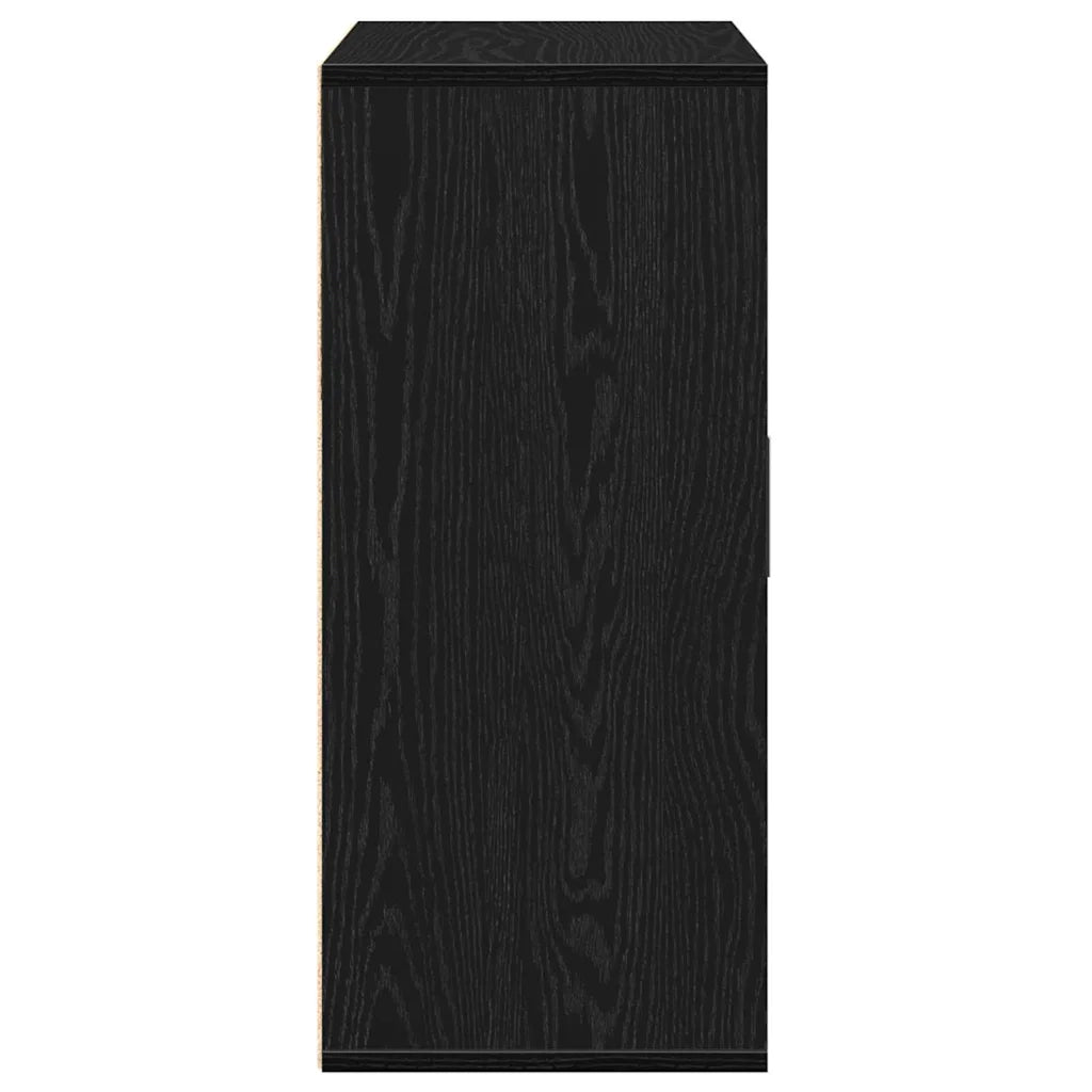 Credenza Rovere Nero 60 x 31 x 70 cm Legno multistrato 871407