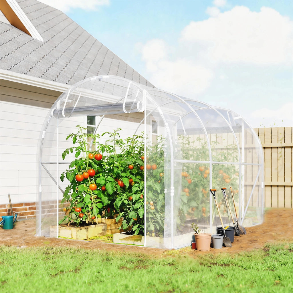 Serra polytunnel ¨C zephmum ¨C grigio acciaio 2x3x2m