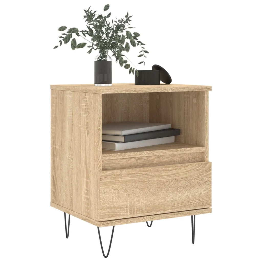 Comodino Rovere Sonoma 40x35x50 cm in Legno Multistratocod mxl 102496
