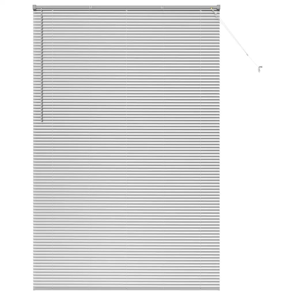 Tendaggi a Veneziana | Tenda a lamelle Argento 220x150cm Alluminio