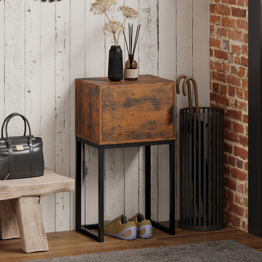 Tavolo consolle ¨C zephmum ¨C Rustico marrone 40x30x76