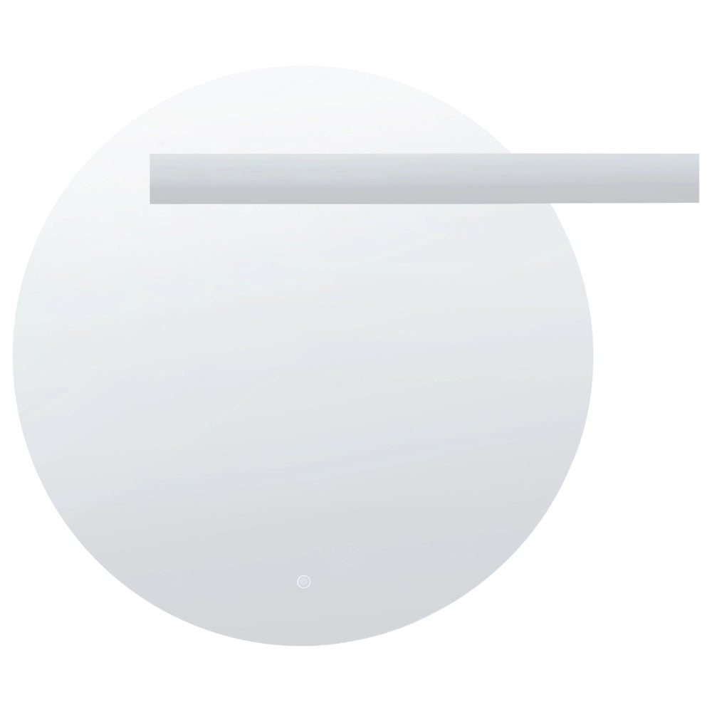 Specchio LED da Parete Rotondo Moderno 90 x 80 cm per Bagno Camera da Letto e Trucco