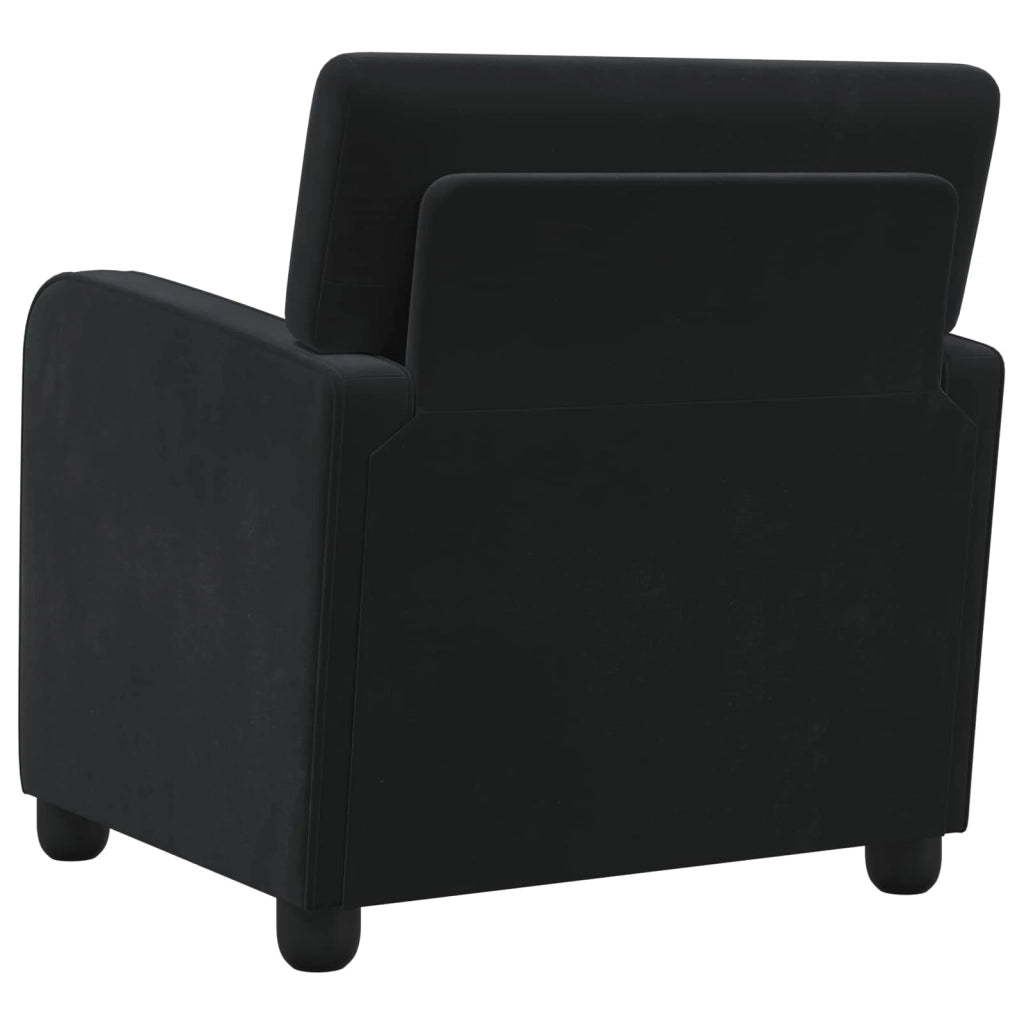 Divano Sedia-Poltrona-Poltroncina Nero Velluto 599793