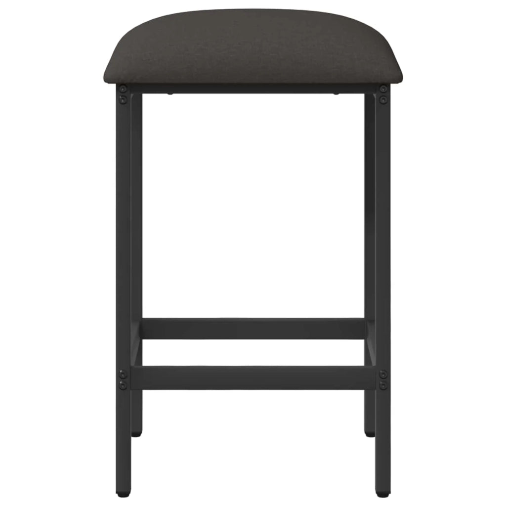 Sgabello da bar 2 pcs Grigio Scuro 40 x 32 x 74 cm 8006172
