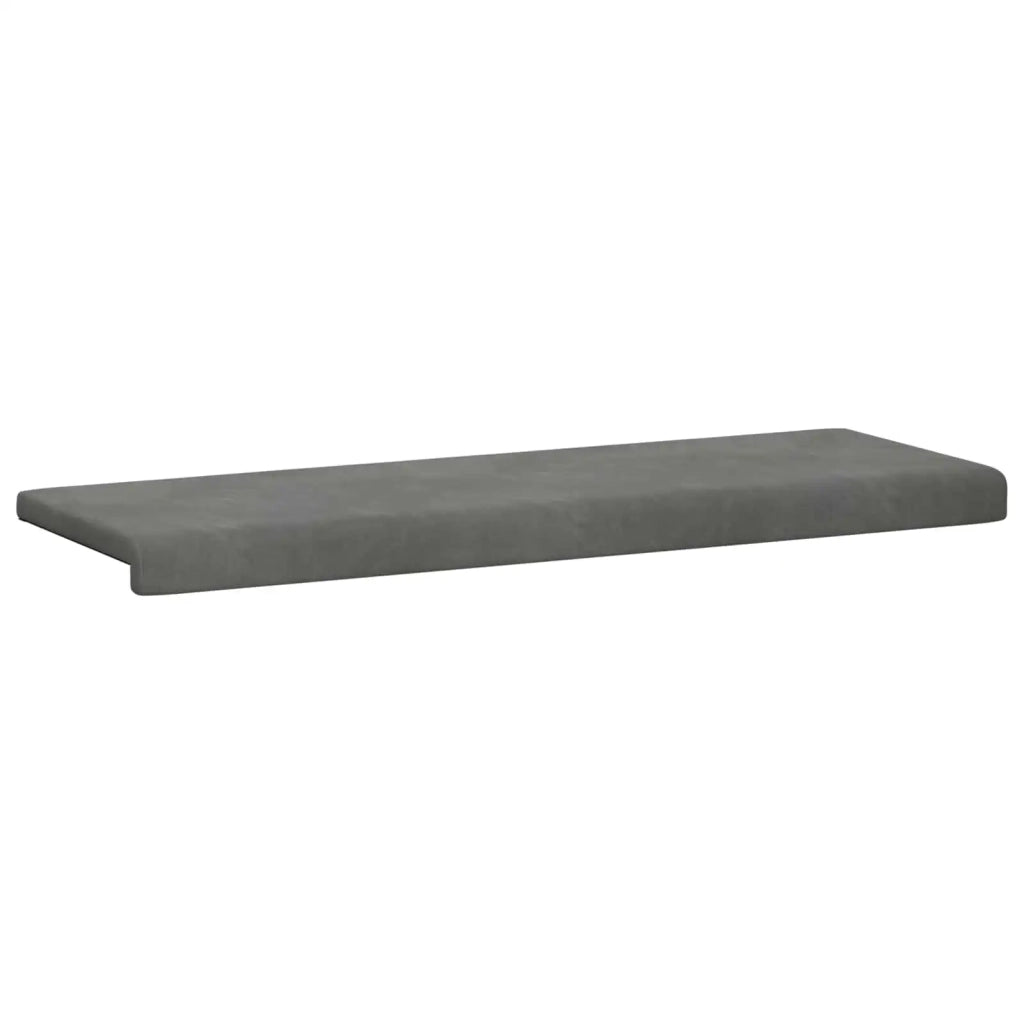 Cuscino per panchina Velluto (V) Grigio Scuro Profondità 35 cm 42043330