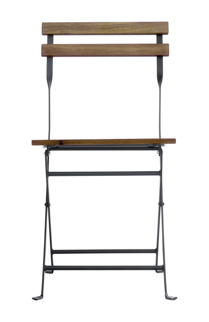 Cheonda - Set Bistro' Deluxe In Ferro E Legno - Tav. 55X55 1 Pz