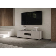Porta TV moderno 3 ante 130x40x40 cm Riflesso - Cashmere