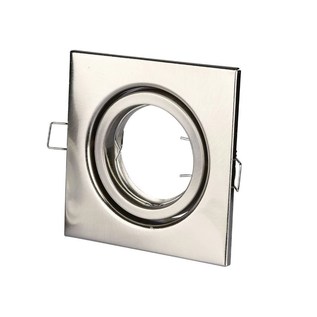 GU10 HOUSING SQUARE MOVABILE NICKEL SATY