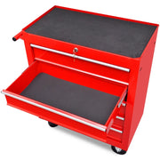Carrello Portautensili con 5 Cassetti Rosso per Garage 141954