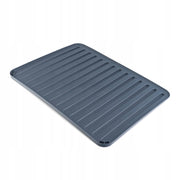 Tappetino scolapiatti in silicone KADAX, colore grigio scuro.