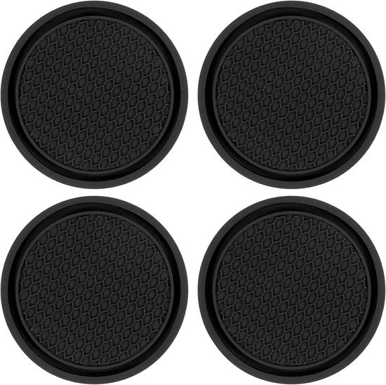 Set di 4 mattonelle antiscivolo universali in PVC nero | Antiscivolo | Accessori auto