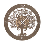 orologio portafortuna grande albero della vita Oro e bronzo in Ferro Diametro55cm