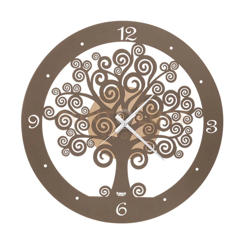 orologio portafortuna grande albero della vita Oro e bronzo in Ferro Diametro55cm