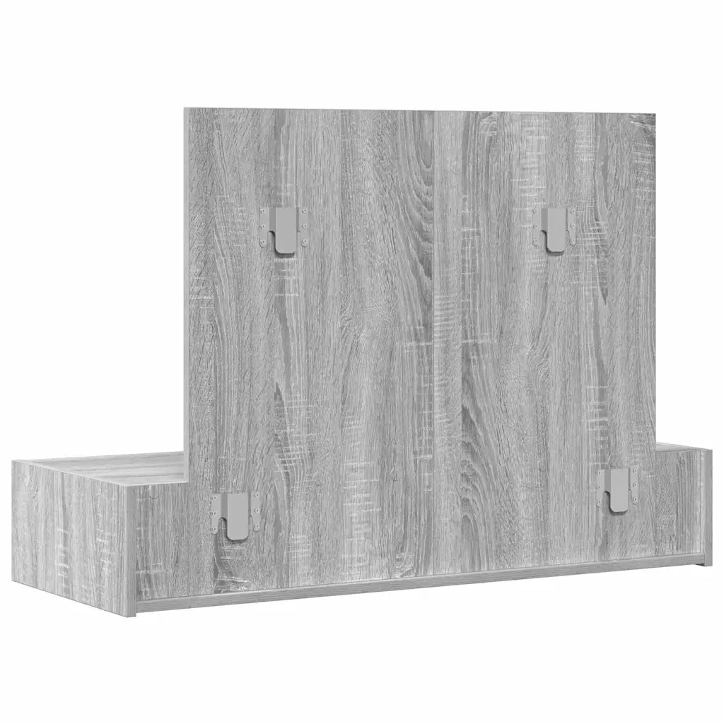 Tavolo da Trucco Grigio 100 x 40 x 70 cm Legno multistrato 865213