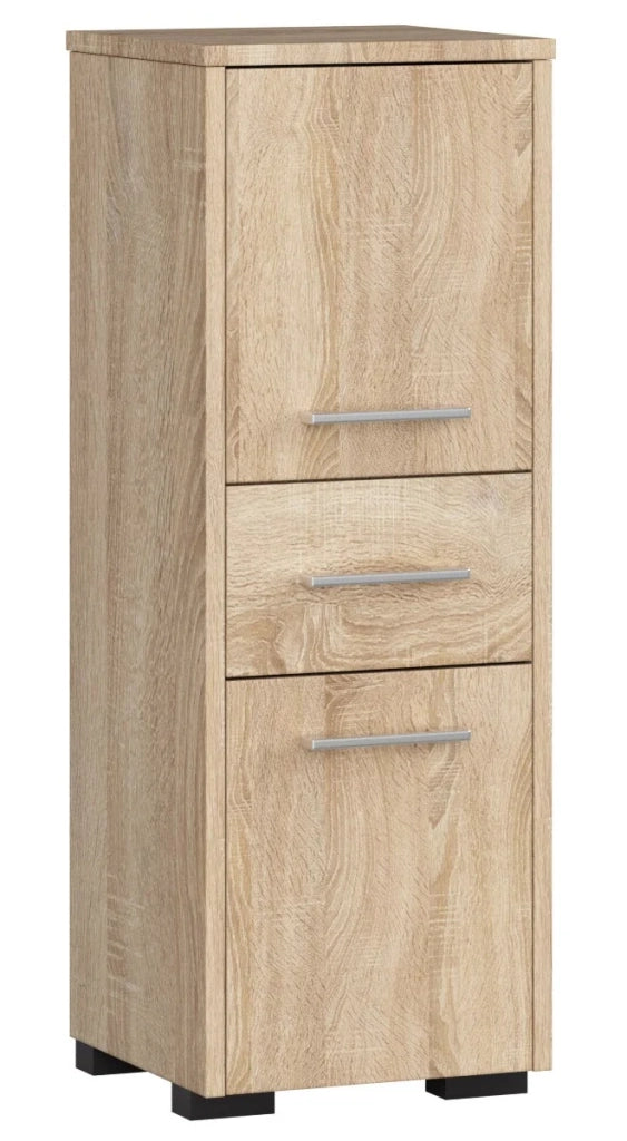 Mobile bagno AKORD Sonoma Quercia 30 cm 2 ante 1 cassetto 30x30x85 cm