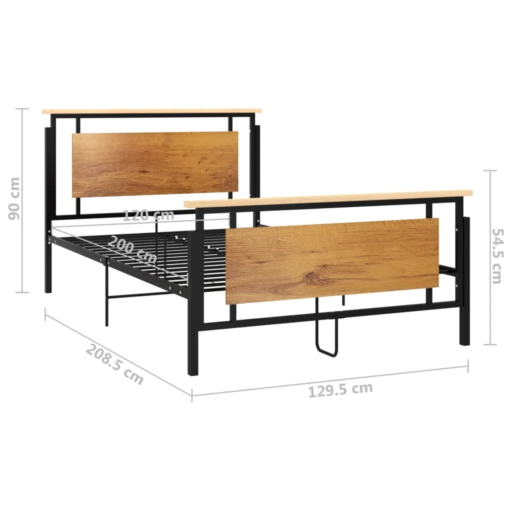 Letto matrimoniale | Letto per adulti | Giroletto in Metallo 120x200 cm