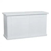 Cassapanca in legno Shabby chic mod Carla colore bianco opaco