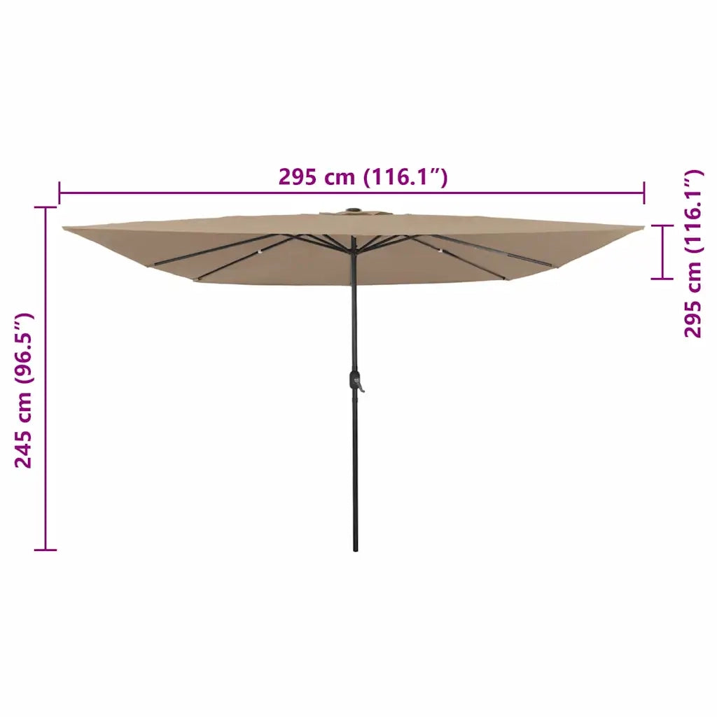 Ombrello | Parasol da giardino Talpa 295 x 295 x 245 cm
