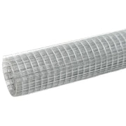 Recinzione in Rete per Pollaio Acciaio Zincato 25x1,5 m Argento 143621