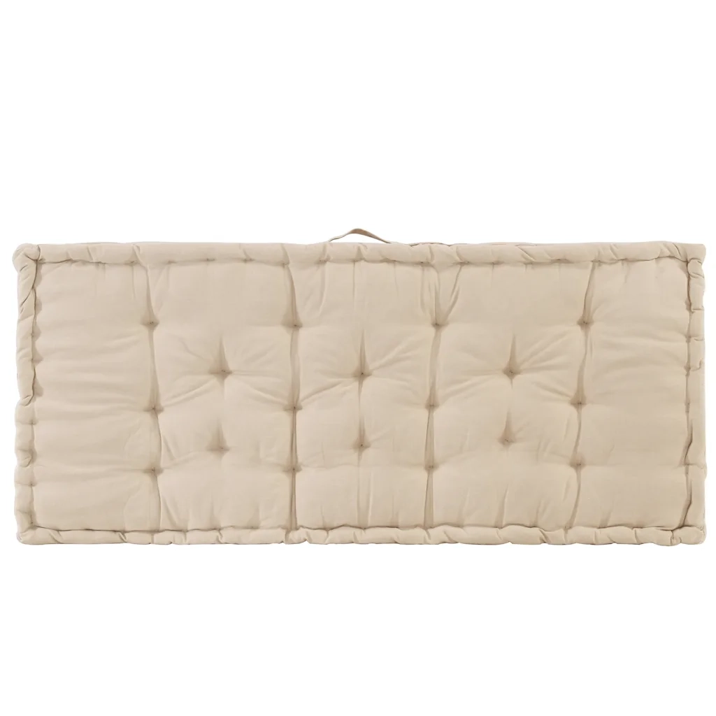 Cuscini per Pallet e Pavimento 2 pz in Cotone Beige cod mxl 74546