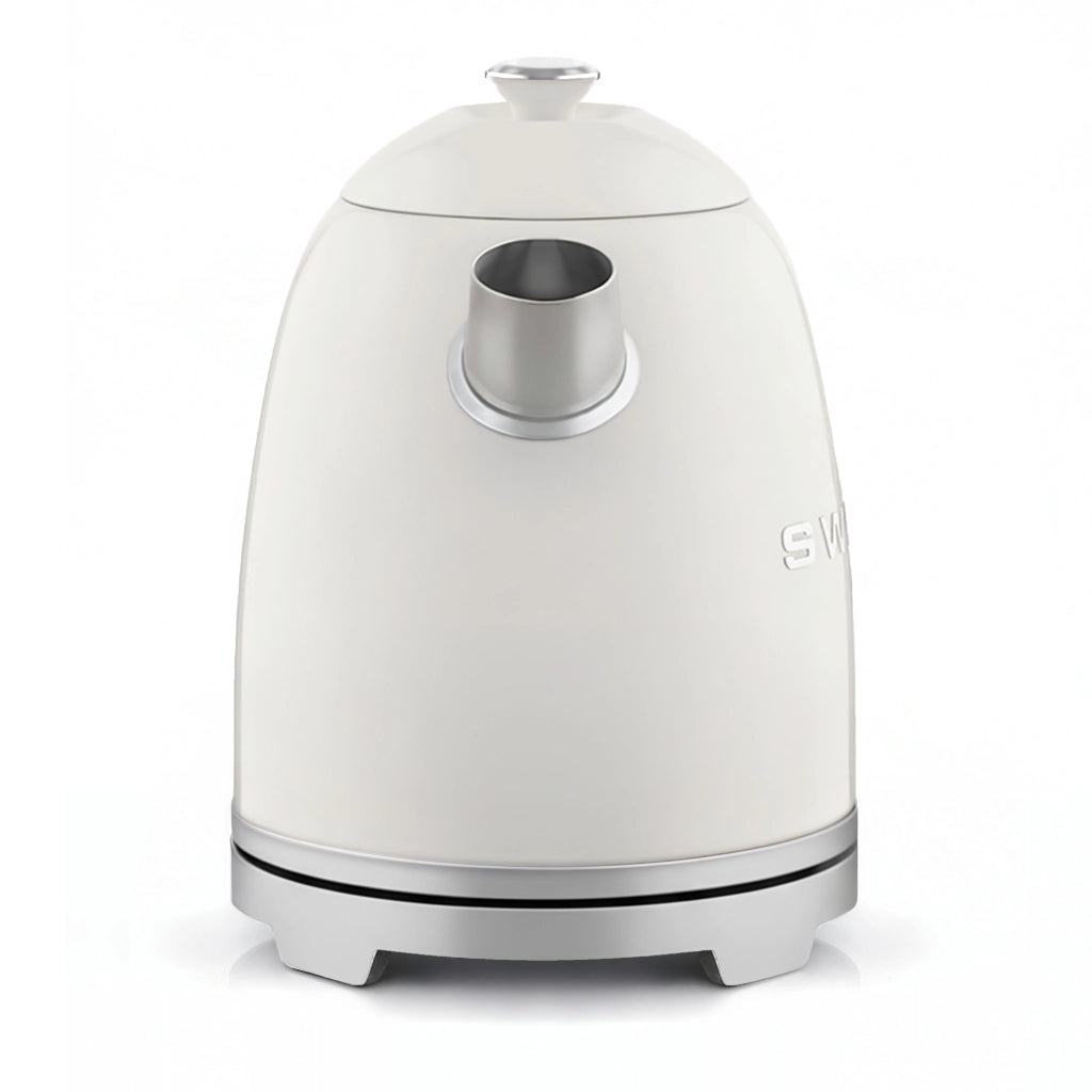 Bollitore elettrico vintage KTS8, 1 L, acciaio inox, 1200 W,Base girevole a 360°, Beige