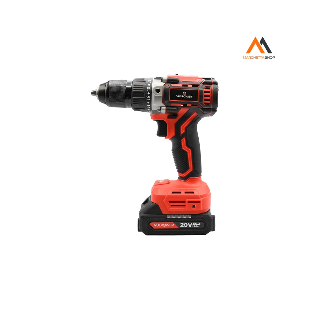 TRAPANO A BATTERIA 'D020' 20 V - 2,0 Ah