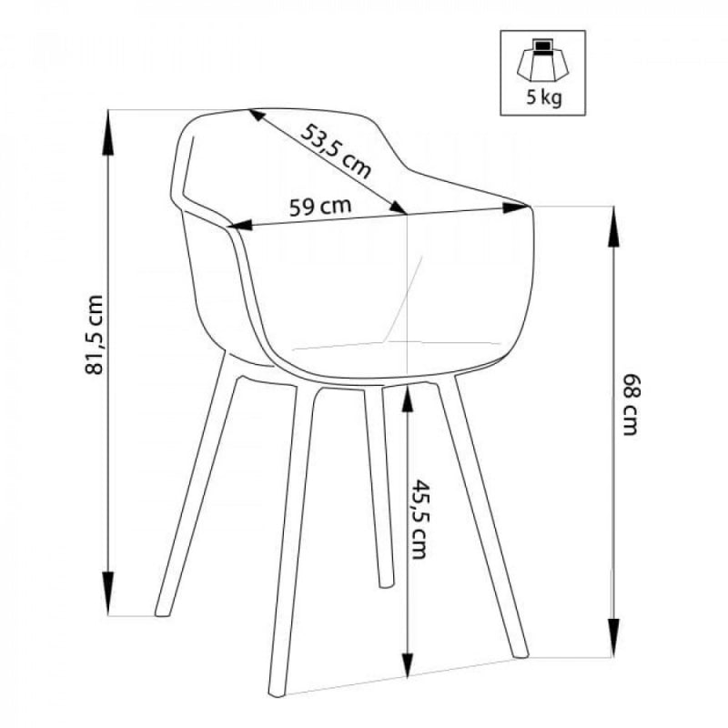 Set di 4 POLTRONE VANNES