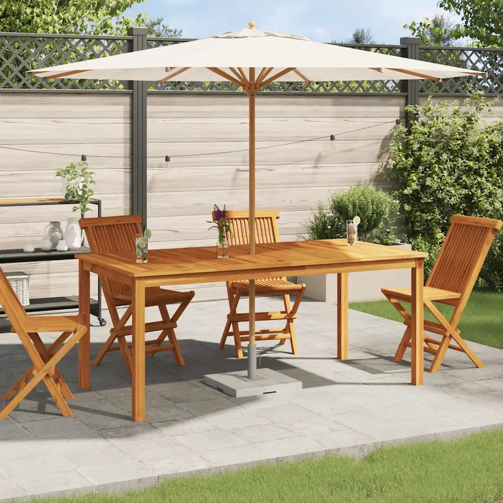 Tavolo da Pranzo da Giardino 180x90x75 cm Legno Massello Acaciacod mxl 90627