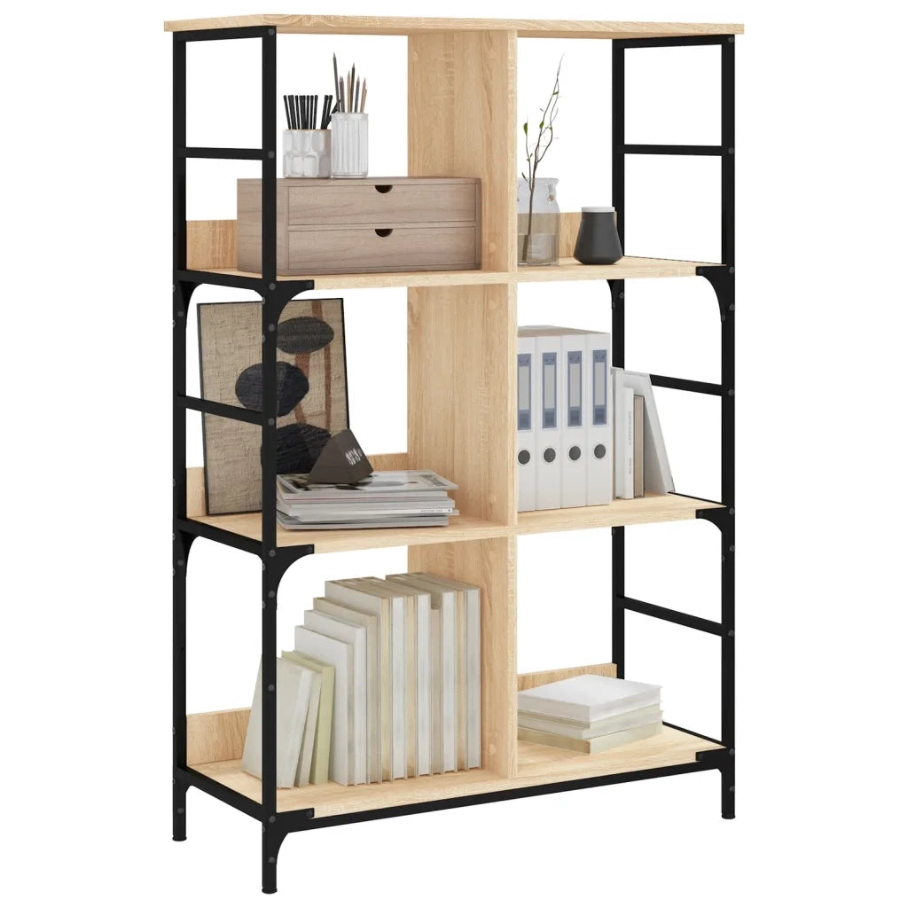 Libreria Rovere Sonoma 78,5x33x117,5 cm in Legno Multistrato 835250