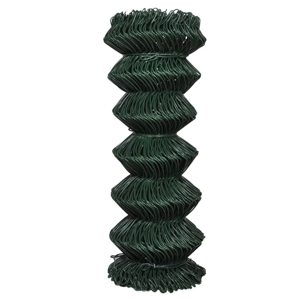 Recinzione a Rete in Acciaio 1x15 m Verde 140344