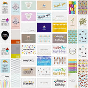 Set di Carte di Auguri 144 pezzi - Carte di Auguri Compleanno - Carte di Auguri di Ringraziamento - Carte di Auguri di Nascita - Carte di Auguri Bianche - Inclusi Buste 10 x 15 cm - Carte di Auguri