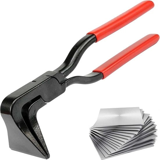 90° affettatrice a lama larga 60 mm - attrezzi per la raccolta rifiuti con maniglia anti-slip - attrezzo per tetti collaudato per fai da te - rosso .