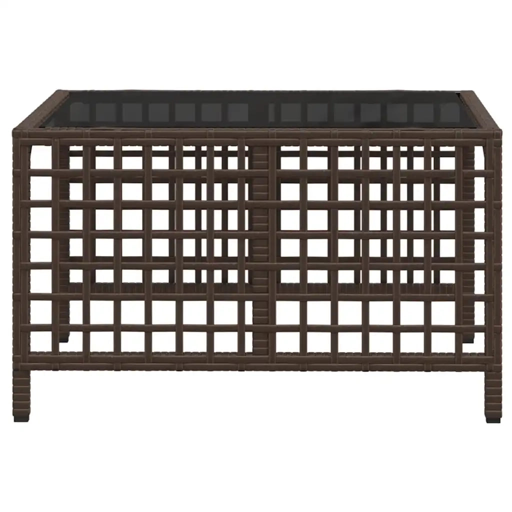 Set Divani ad Angolo 3 pz con Cuscini in Polyrattan Marrone