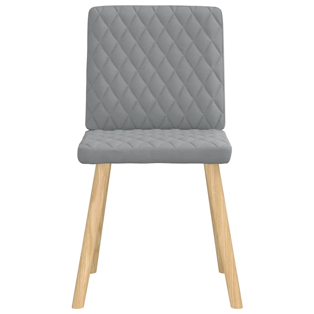 vidaXL Sedie da Pranzo 6 pz Grigio Chiaro in Tessuto