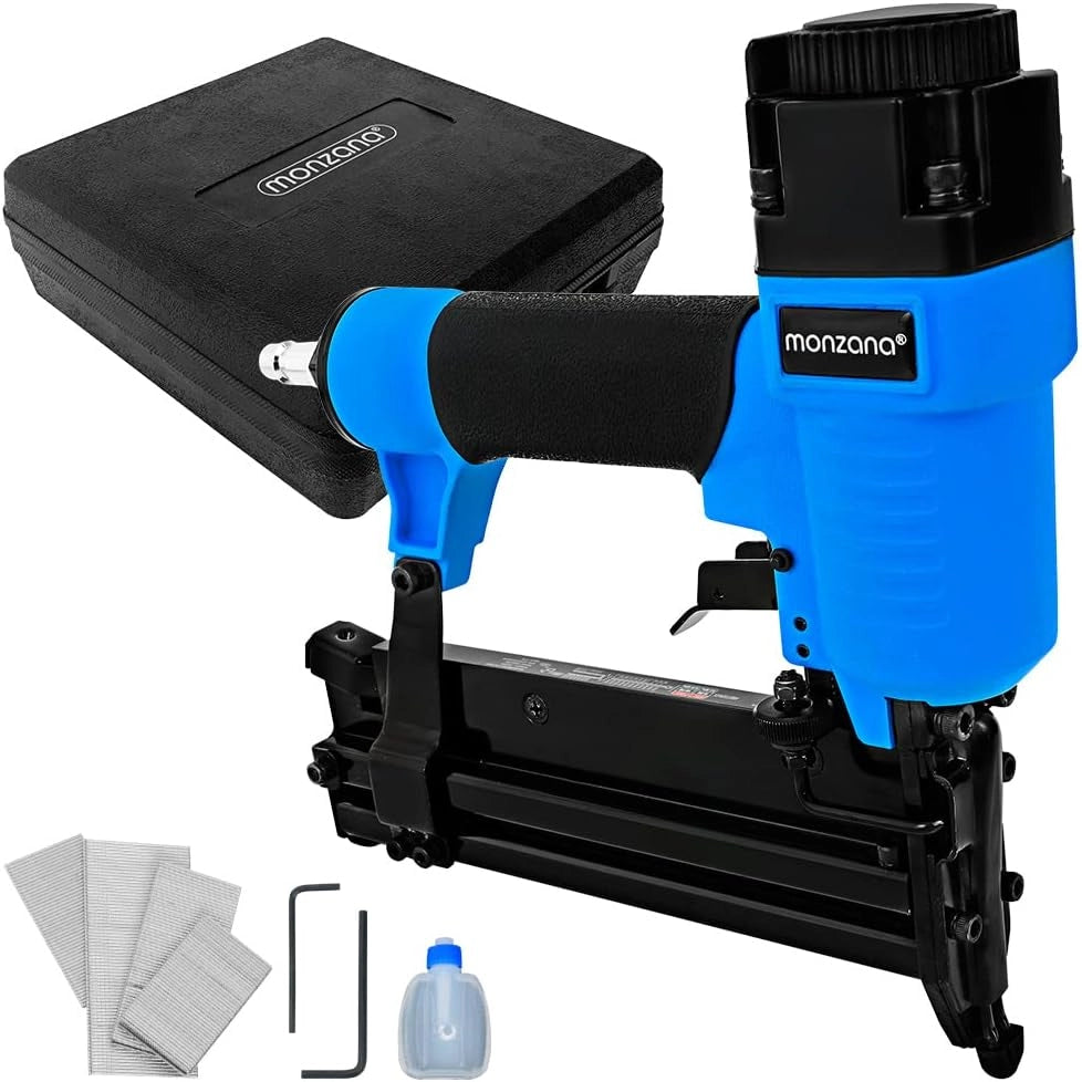 Chiodatrice pneumatrica e spillatrice 2 in 1 ad aria compressa pinzatrice graffettatrice con valigetta e chiodi