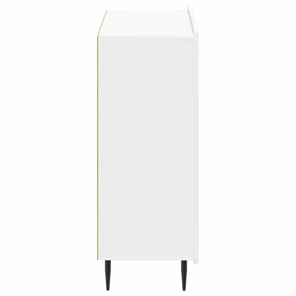Mobiletto da Bagno ZWOLLE Bianco Lucido 59,5 x 31 x 79,5 cm 896399