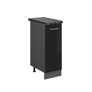 Armadio cucina dispensa alto R-Line Nero lucido/Antracite 30 cm, PL Antracite Vicco