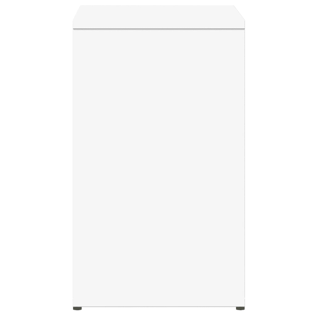 Tavolino Bianco 50x30x50 cm in Legno Multistrato 840555