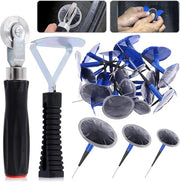Kit di riparazione per cinturoni 26 pezzi con rotolino per cinturoni, raschiatore per cinturoni interno e 24 pezzi di kit di riparazione per cinturoni (4mm/6mm/9mm) per auto, motociclo e veicoli elettrici