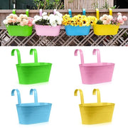 Pannelli fiorali in acciaio con grappolo rimovibile, vasi da giardino, piante per balcone, decorazione per muro, set da 4, dimensione L