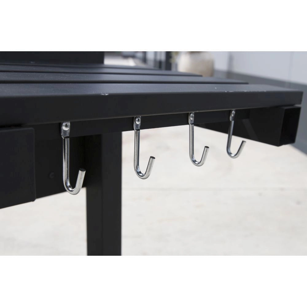 BARBECUE RETTANGOLARE DE LUXE CON COPERCHIO 116 X 56 X H109